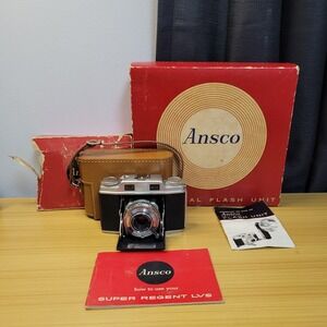 Ansco‎ Super Regent LVS 35mm RF Folding Camera Agfa Solinar 50mm f3.5 Universal